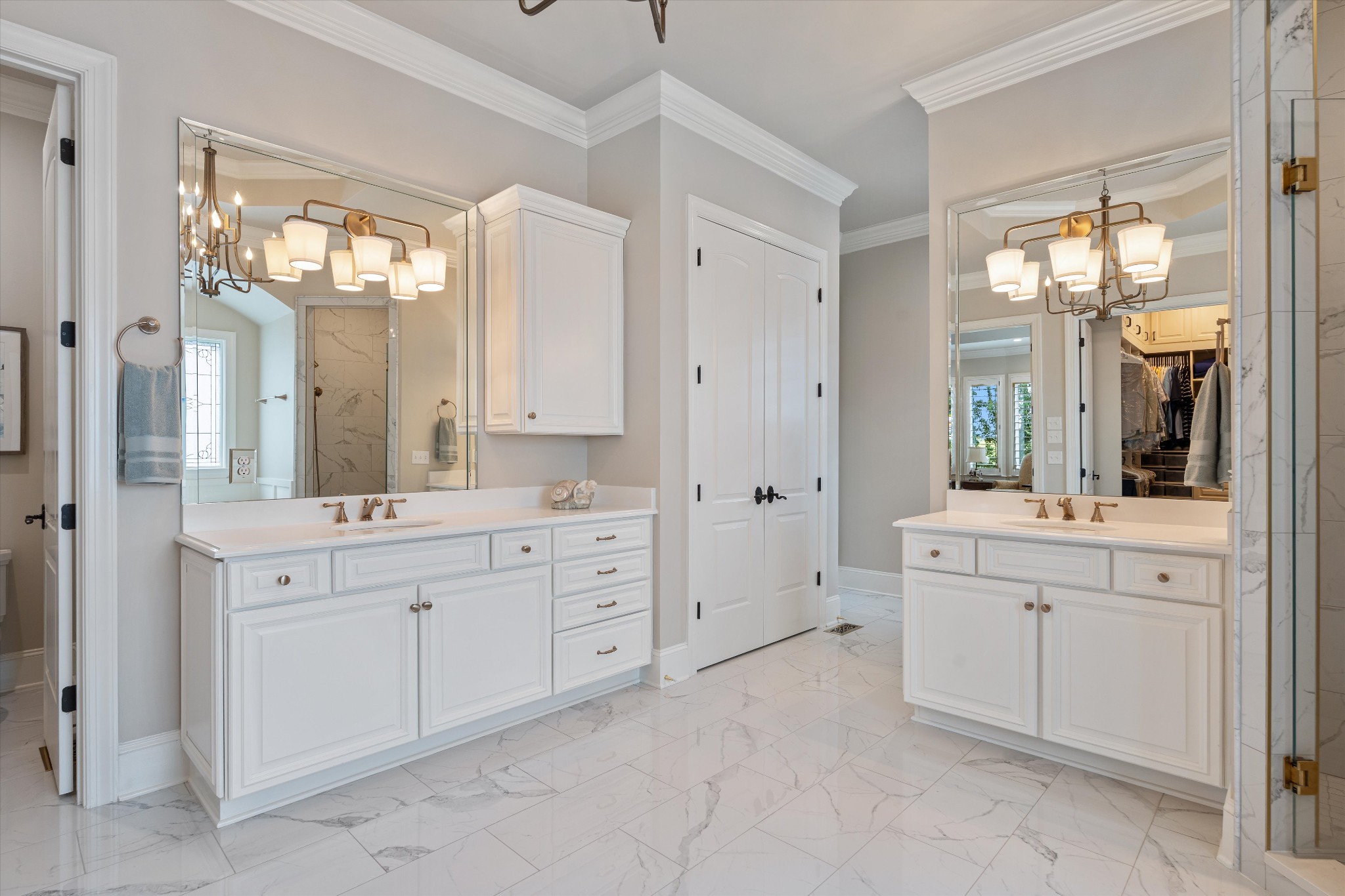 1521 Registry Row Arrington, TN 37014 - Photo 24 of 54 a spacious bathroom with a granite countertop sink mirror and a