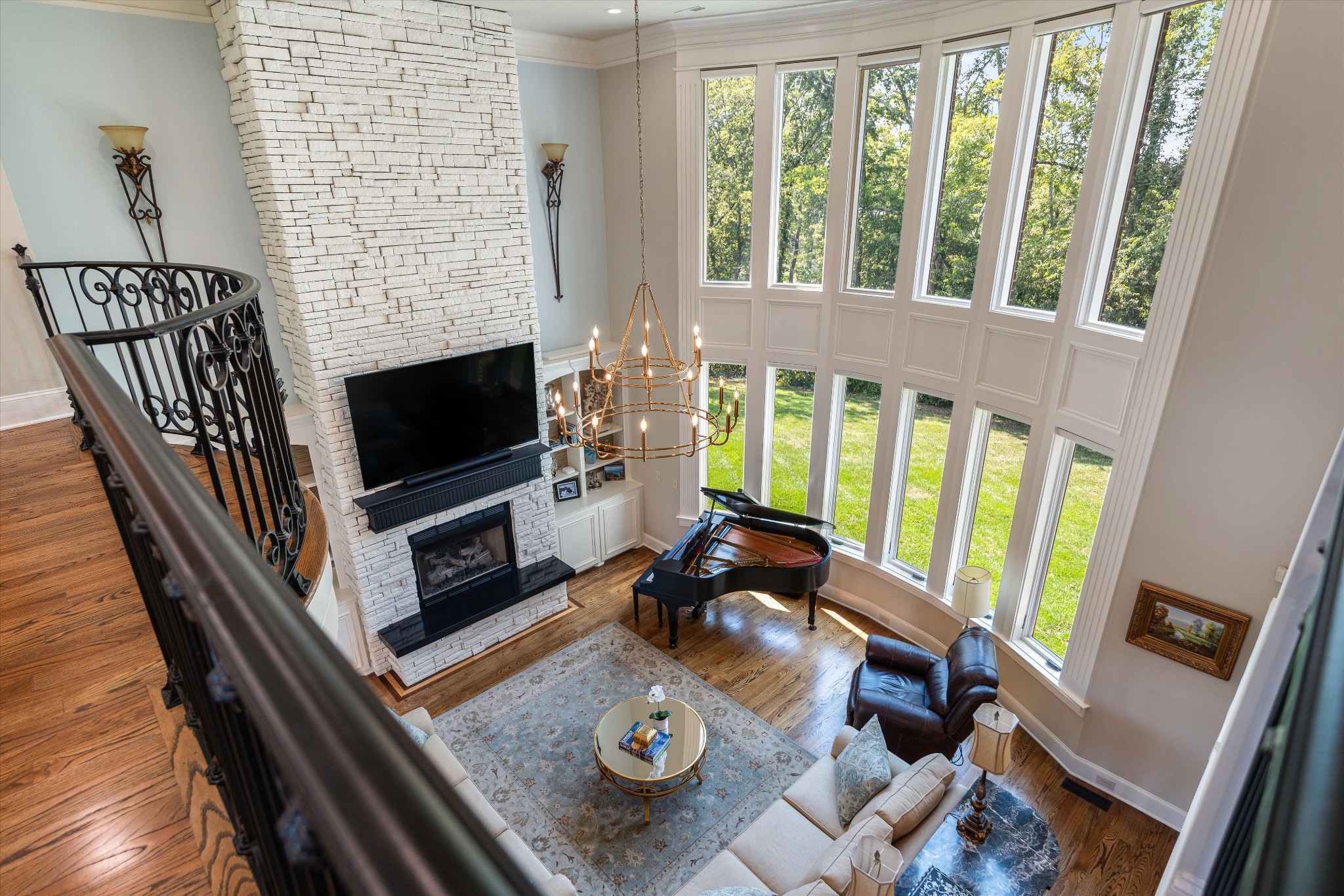 1521 Registry Row Arrington, TN 37014 - Photo 28 of 54 a living room with furniture fireplace and a flat screen tv