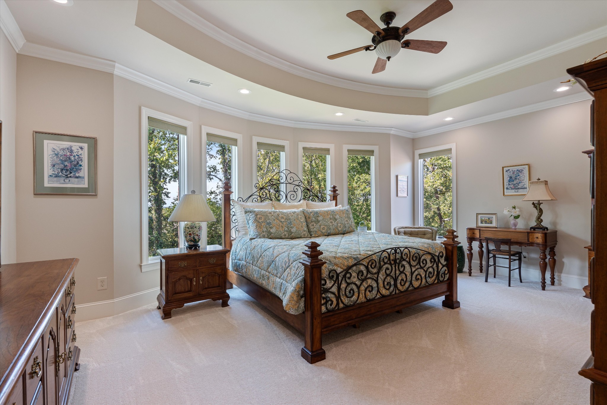 1521 Registry Row Arrington, TN 37014 - Photo 31 of 54 a spacious bedroom with a bed and a chandelier