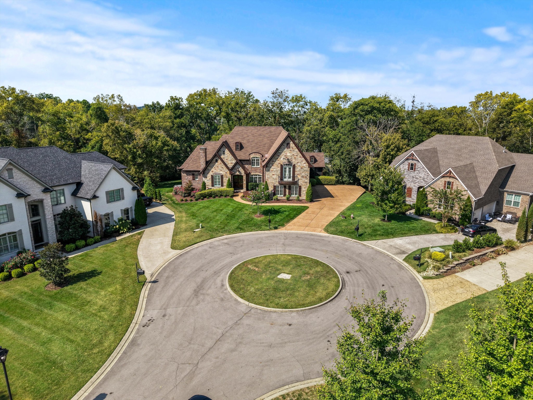 1521 Registry Row Arrington, TN 37014 - Photo 48 of 54 an aerial view of a house with swimming pool garden and mountain view in back