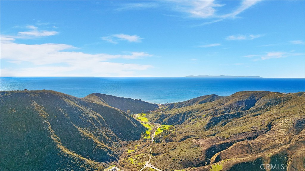 a view of lake and mountain