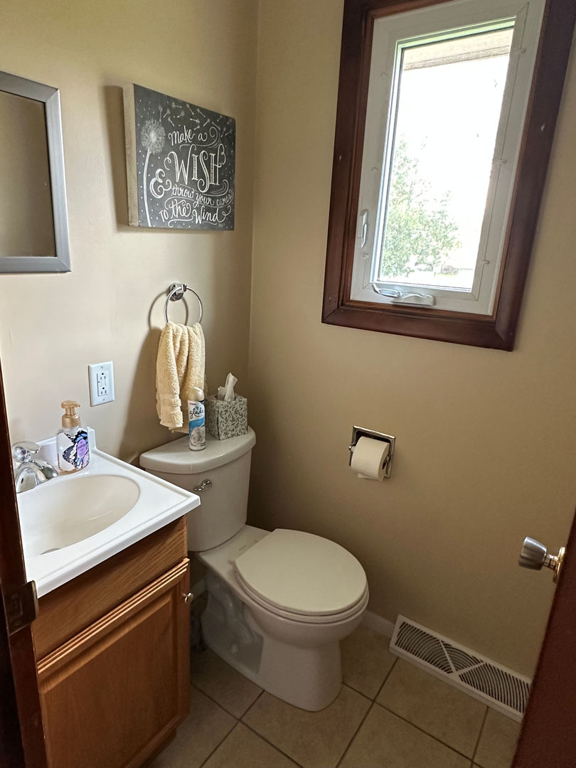 1401 Crest Lane Rochelle, IL 61068 - Photo 10 of 10 a white toilet sitting next to a bathroom sink