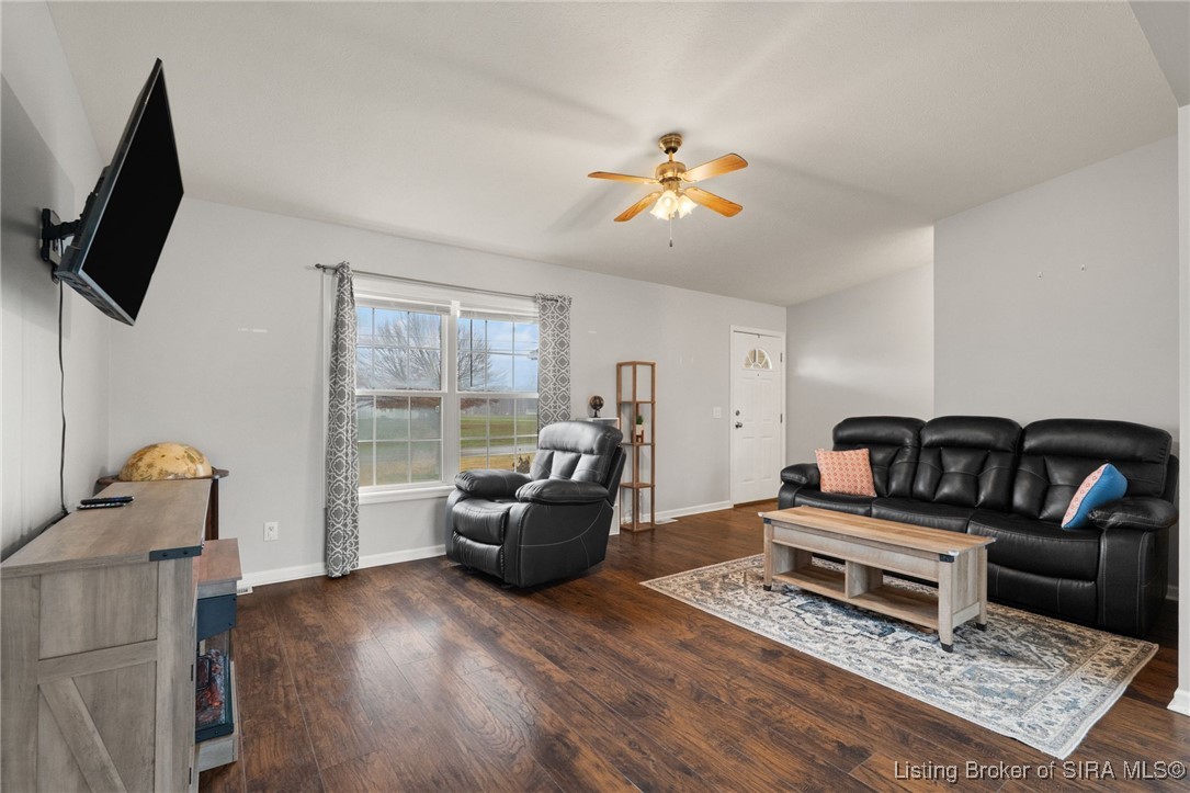 4357 Highway 66 English, IN 47118 - Photo 9 of 57 LIVING ROOM WITH NEW FLOOR THROUGHOUT