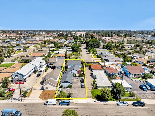 an aerial view of a city