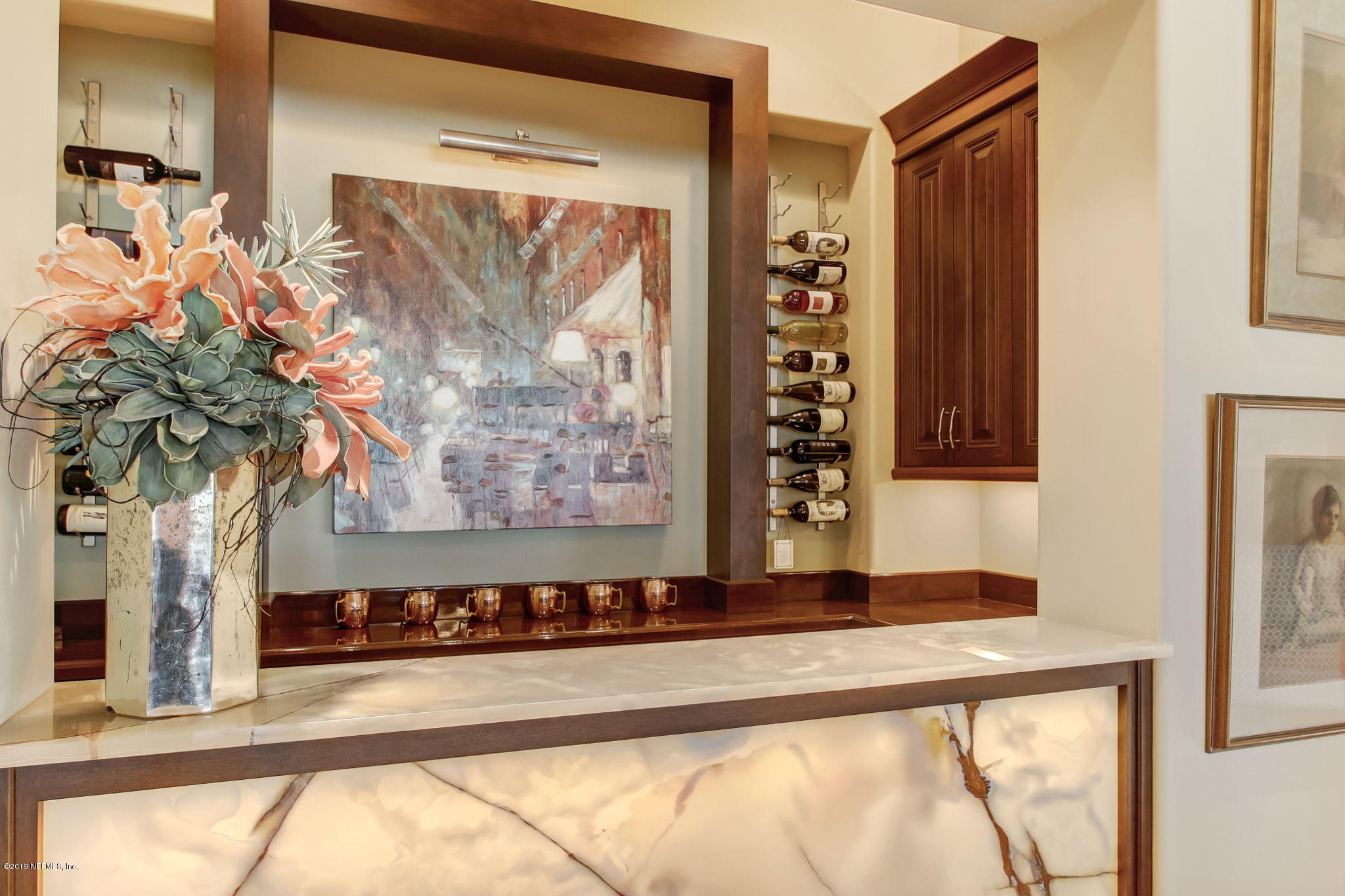 1895 Bishop Estates Road Jacksonville, FL 32259 - Photo 19 of 102 Wet Bar with Backlit Onyx Bar