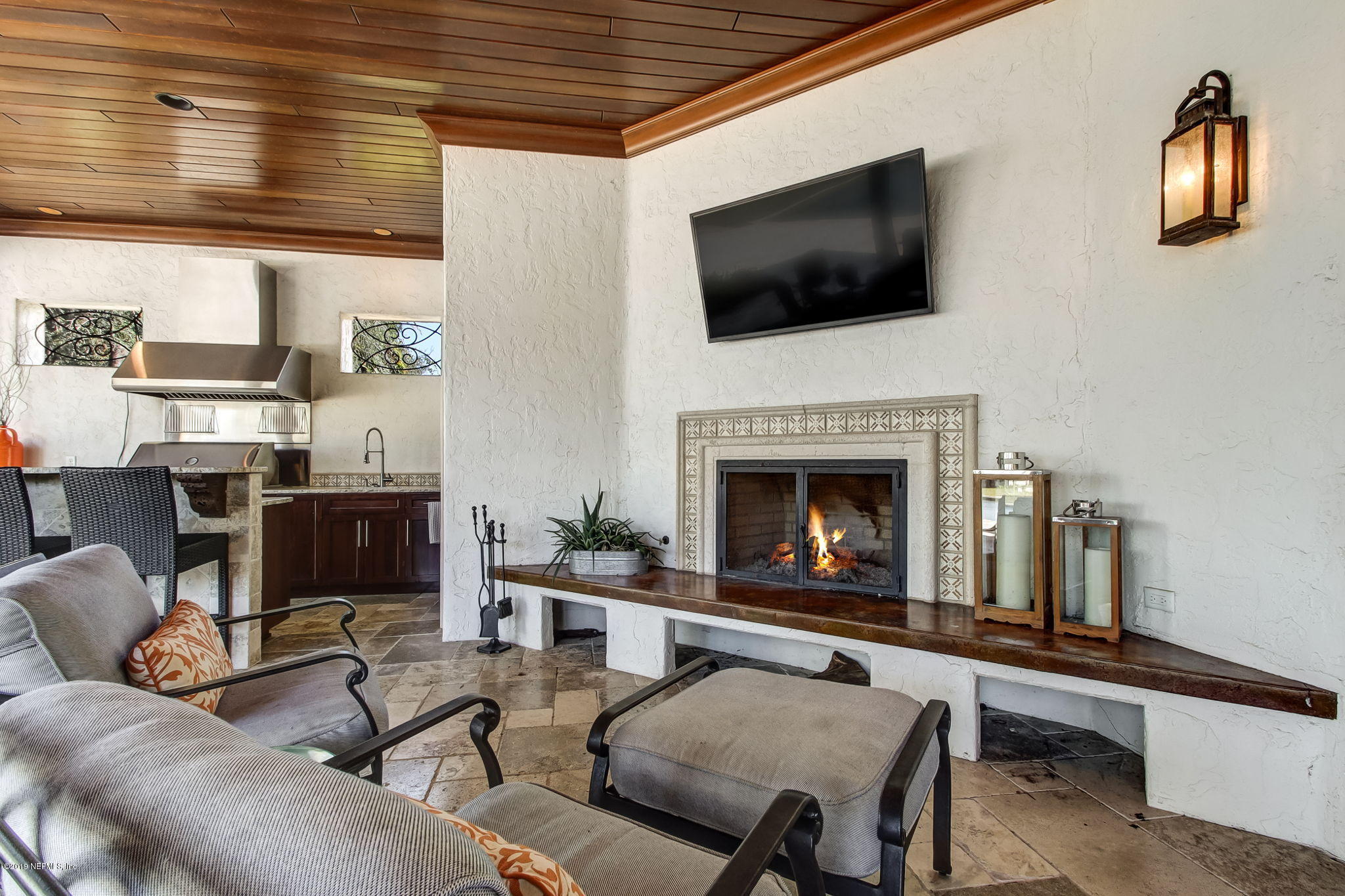 1895 Bishop Estates Road Jacksonville, FL 32259 - Photo 46 of 102 a living room with furniture and a fireplace