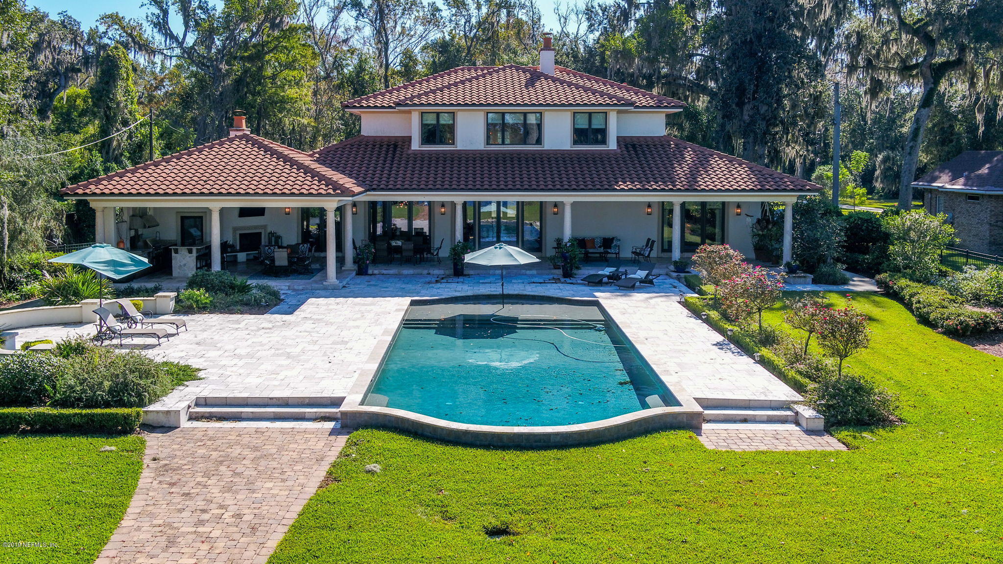 1895 Bishop Estates Road Jacksonville, FL 32259 - Photo 79 of 102 a view of house with garden space swimming pool and outdoor seating