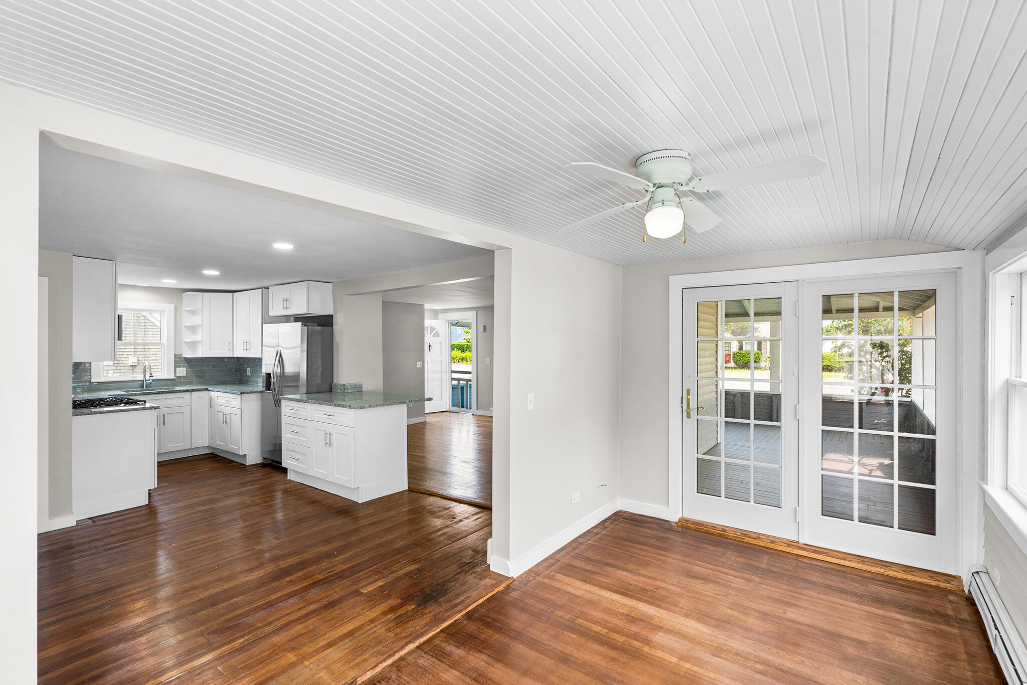 93 Sea Street Hyannis, MA 02601 - Photo 14 of 30 a view of a kitchen with wooden floor and a kitchen
