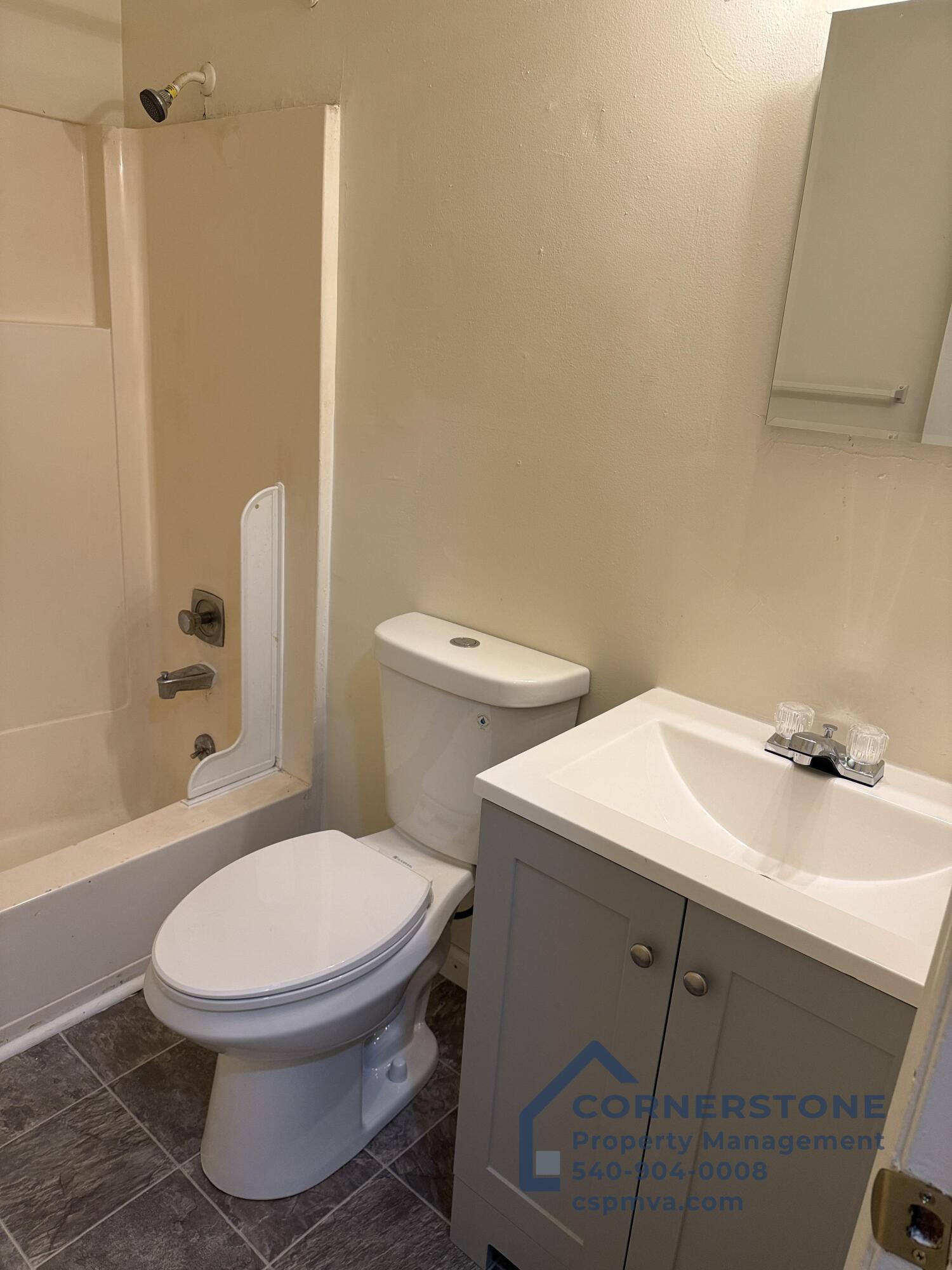 6700 Shingle Rdg Road, Unit 8B Roanoke, VA 24018 - Photo 10 of 13 a bathroom with a toilet a sink and bathtub