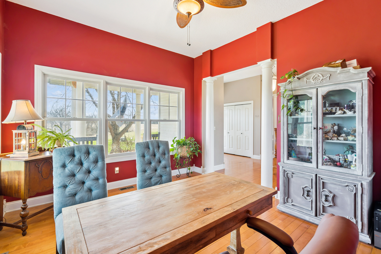 3203 148th Avenue Milan, IL 61264 - Photo 16 of 65 a view of a dining room with furniture and chandelier