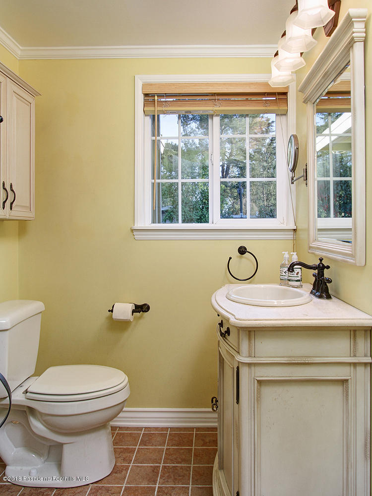 3501 Hollyslope Road Altadena, CA 91001 - Photo 15 of 35 a bathroom with a sink and a toilet