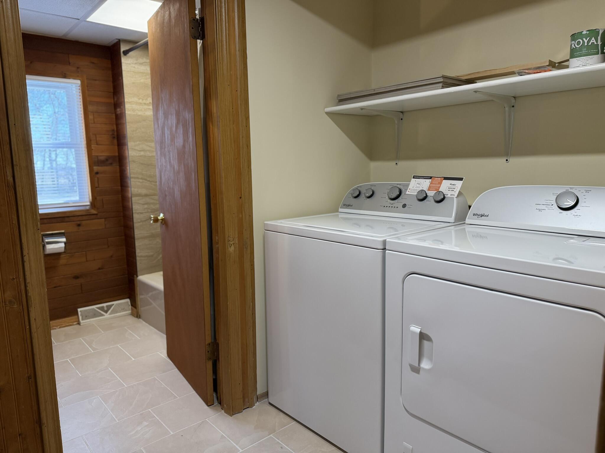 6742 Ramsey Road Hebron, IN 46341 - Photo 23 of 30 a utility room with dryer and washer