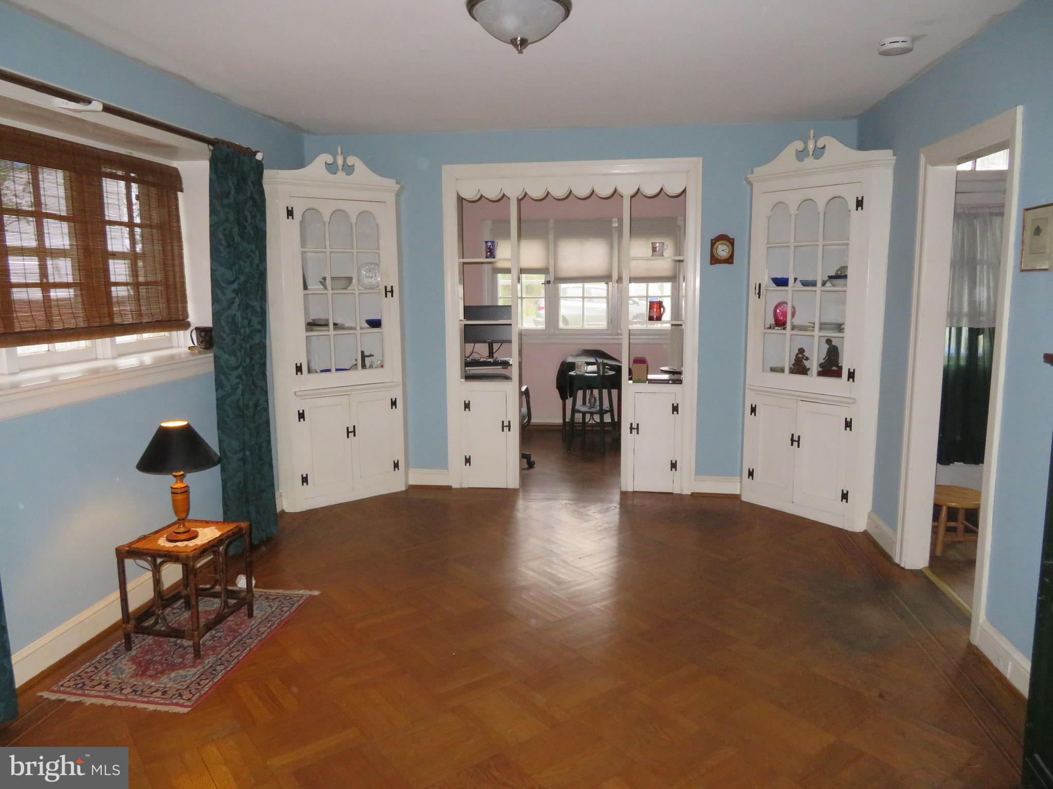 729 Ashbourne Road Cheltenham, PA 19012 - Photo 5 of 19 Dining Room with built-in corner cabinets