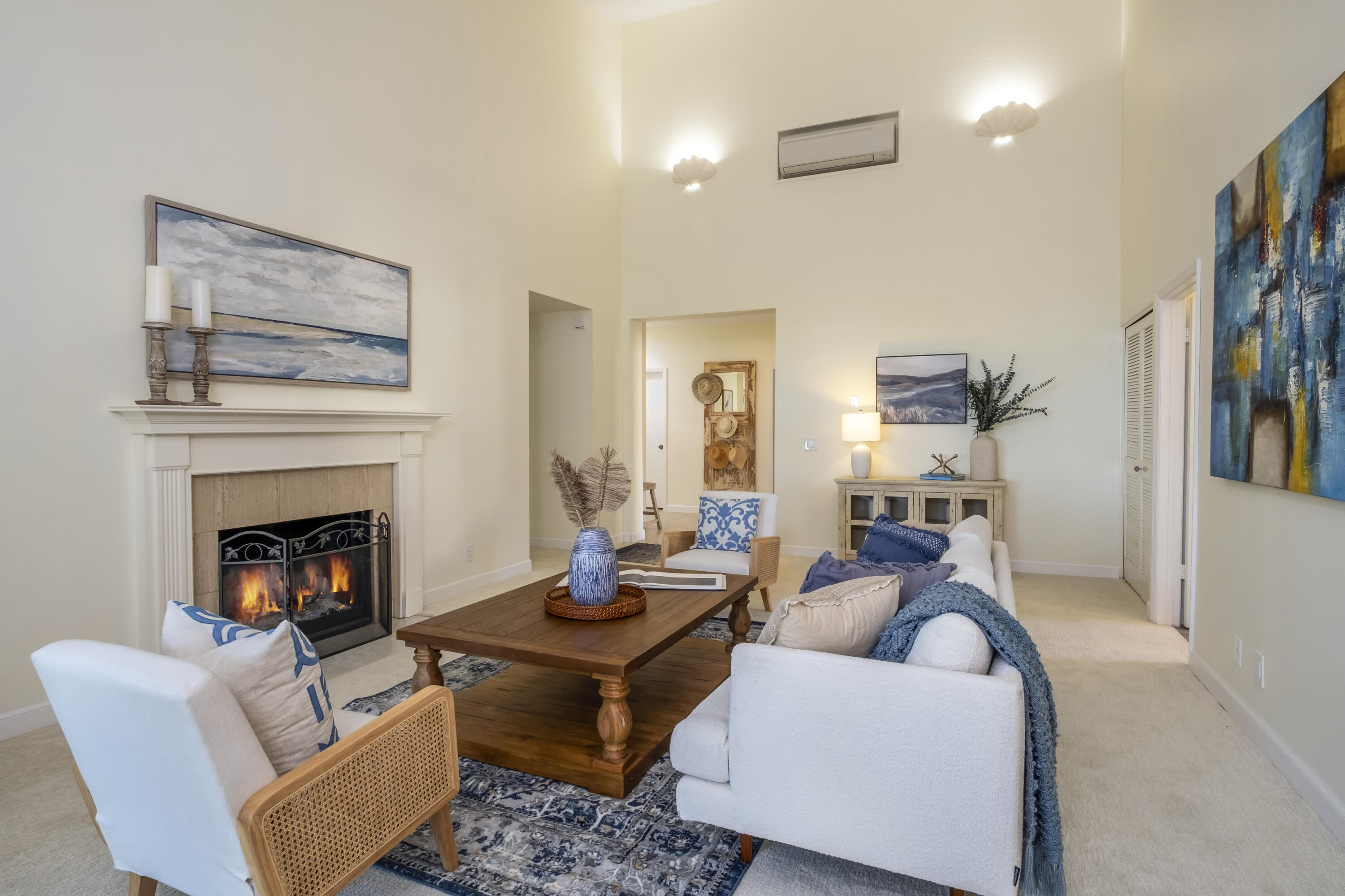 34 Seaview Drive Santa Barbara, CA 93108 - Photo 3 of 15 Living room to the entry
