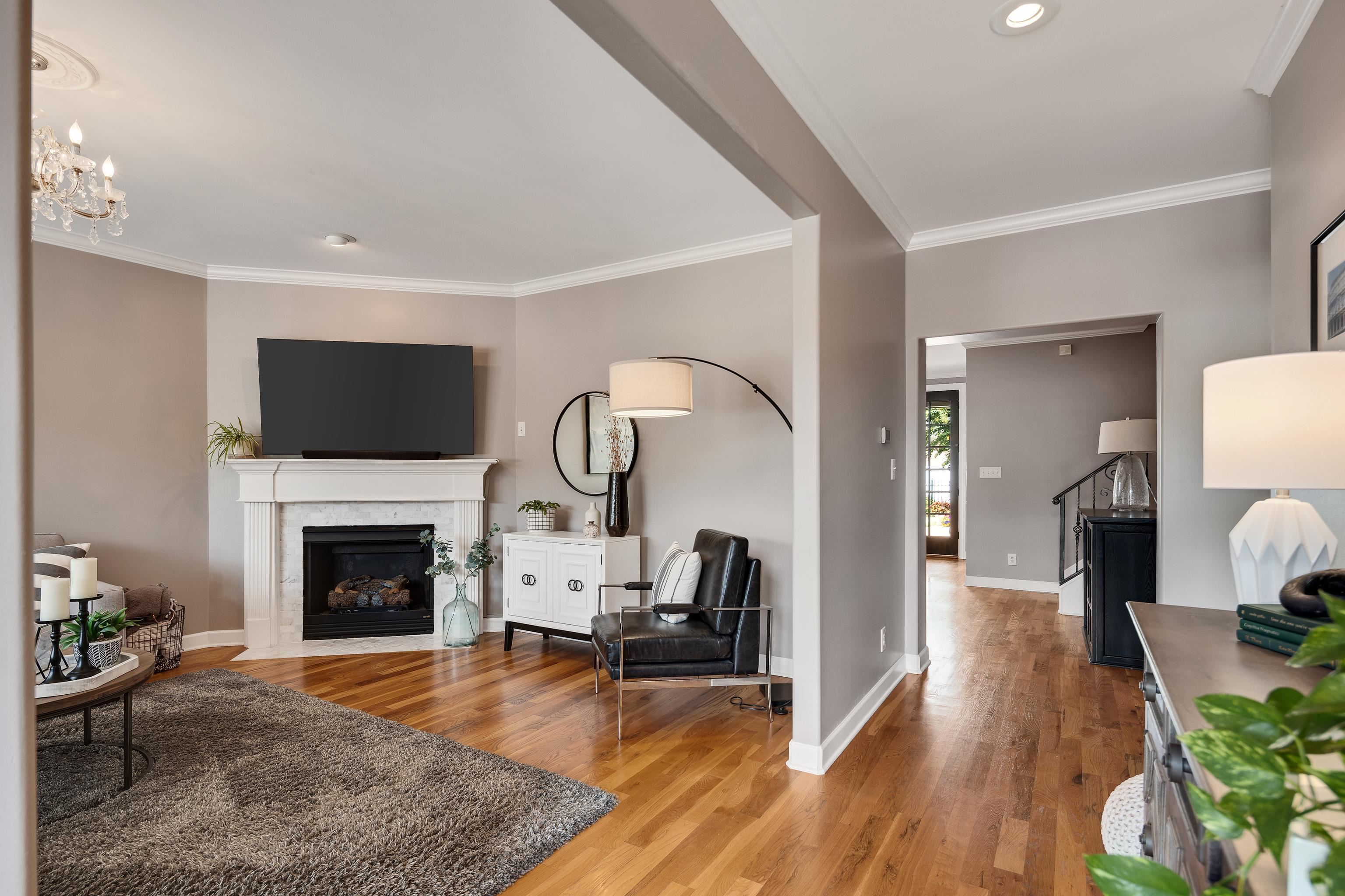 808 Deloach Lane Collierville, TN 38017 - Photo 5 of 40 a living room with furniture and a fireplace