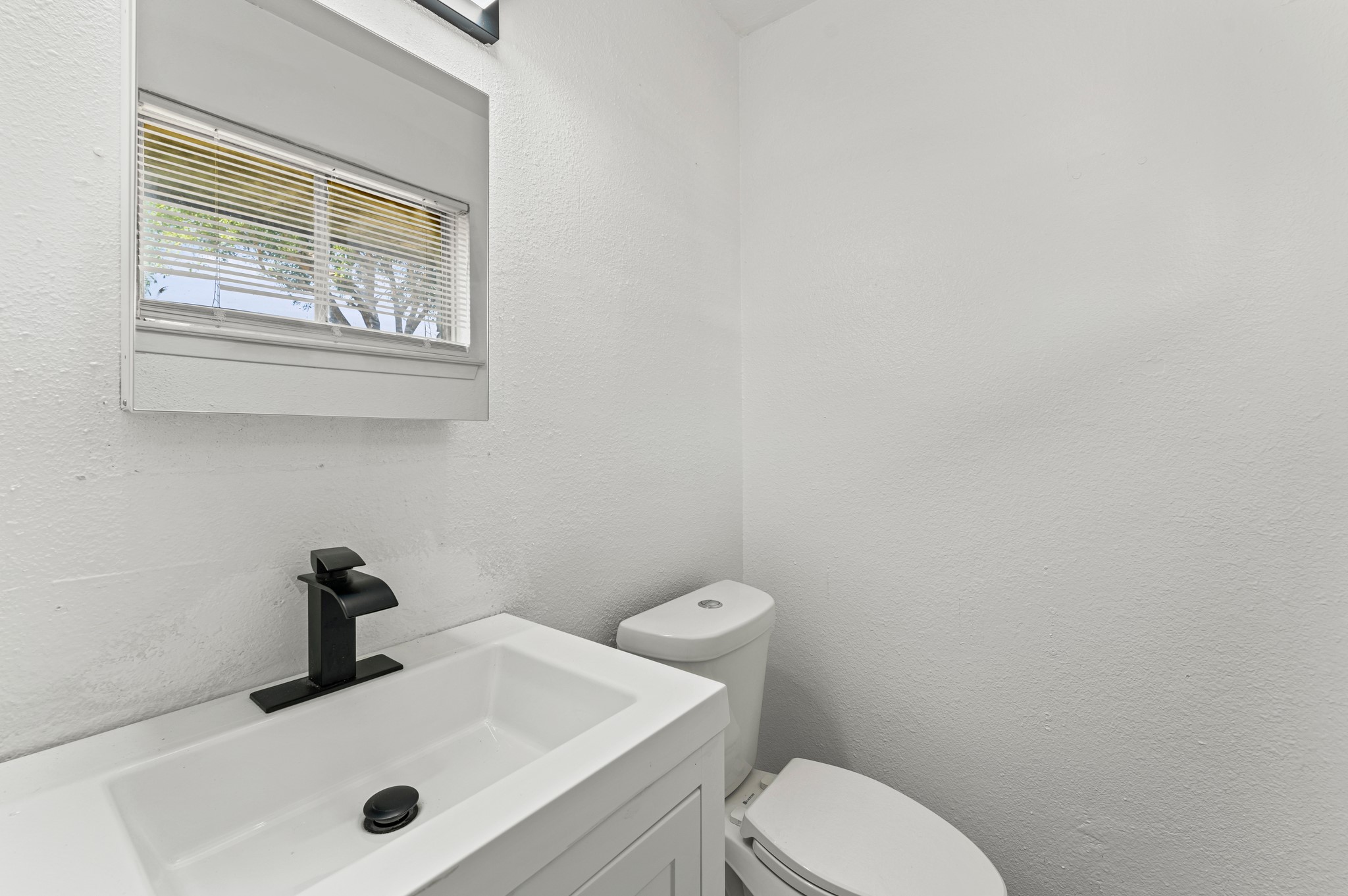 4519 Anice Street Houston, TX 77039 - Photo 16 of 25 a bathroom with a sink a toilet and mirror