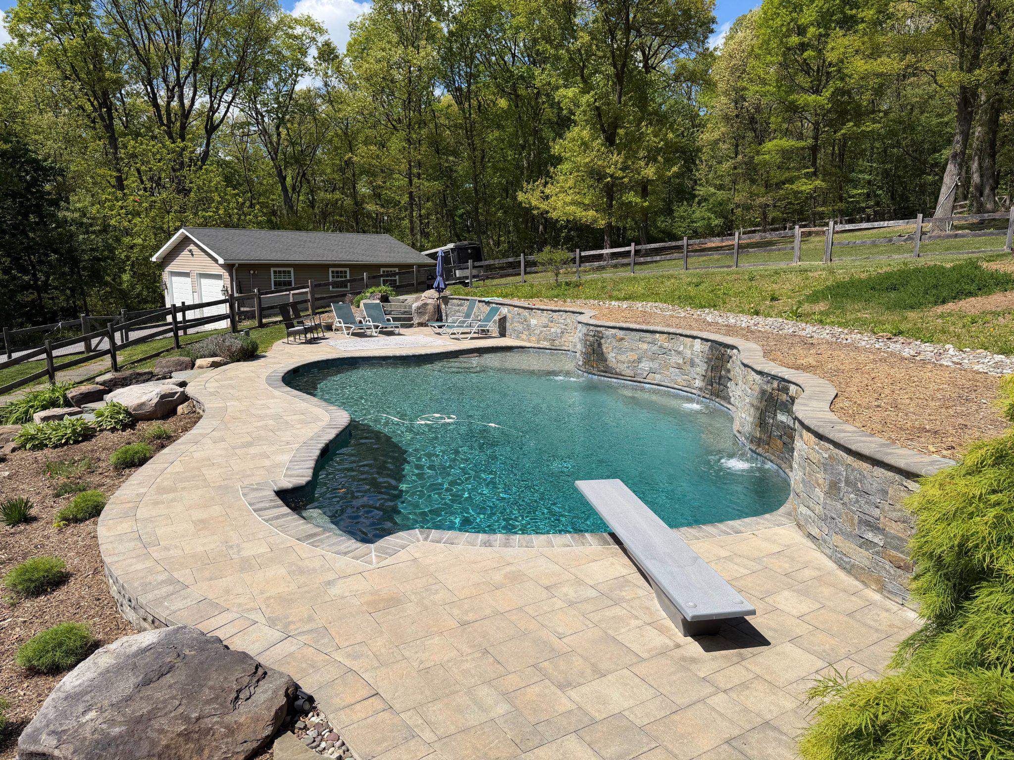 4001 Young Road Manchester, MD 21102 - Photo 53 of 65 Deep end with swim out and sitting areas.
