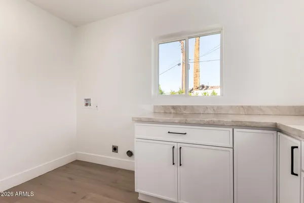 a view of a window in a kitchen