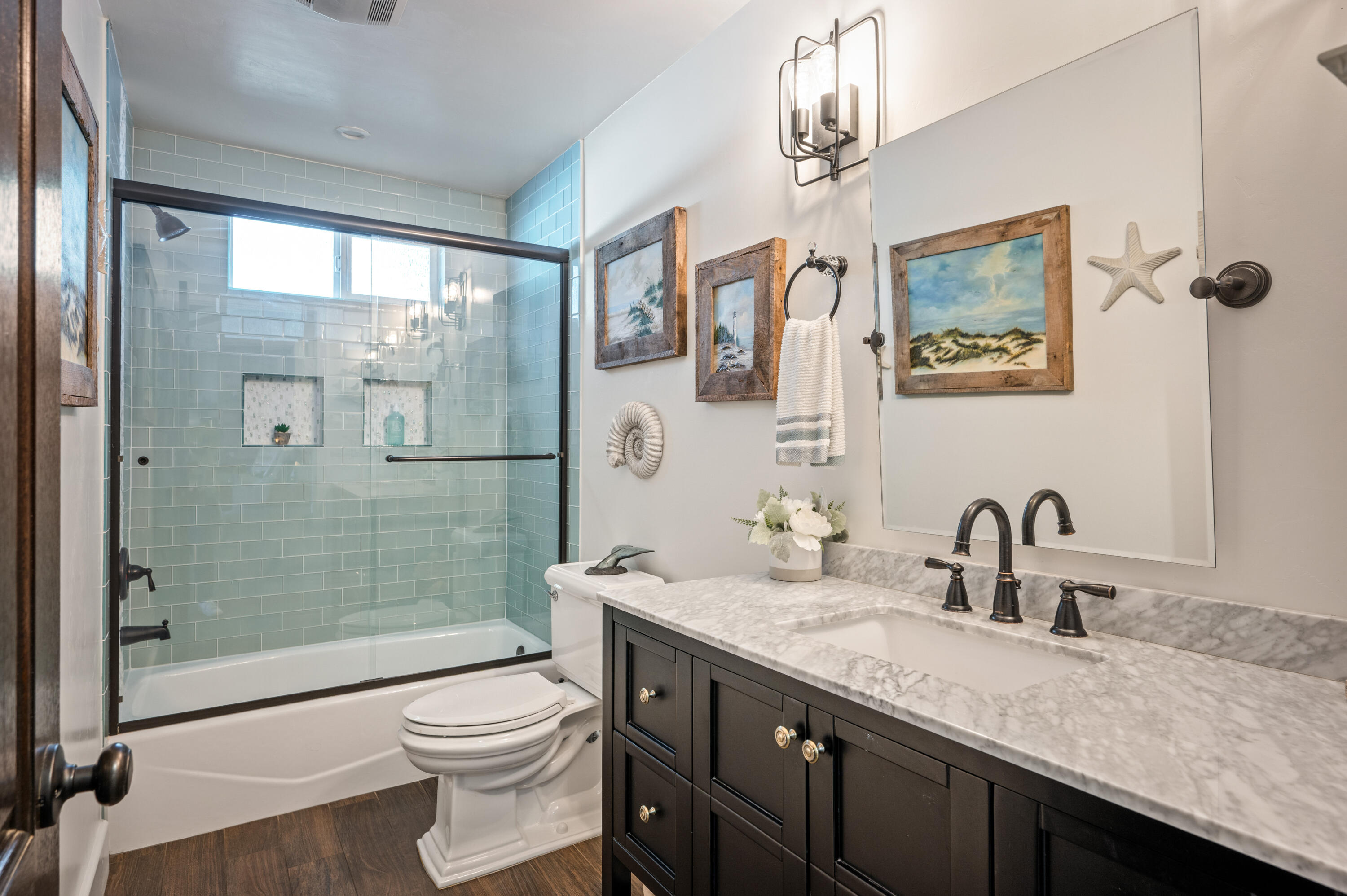 2550 Elk Grove Road Solvang, CA 93463 - Photo 22 of 74 a bathroom with a granite countertop sink toilet and shower