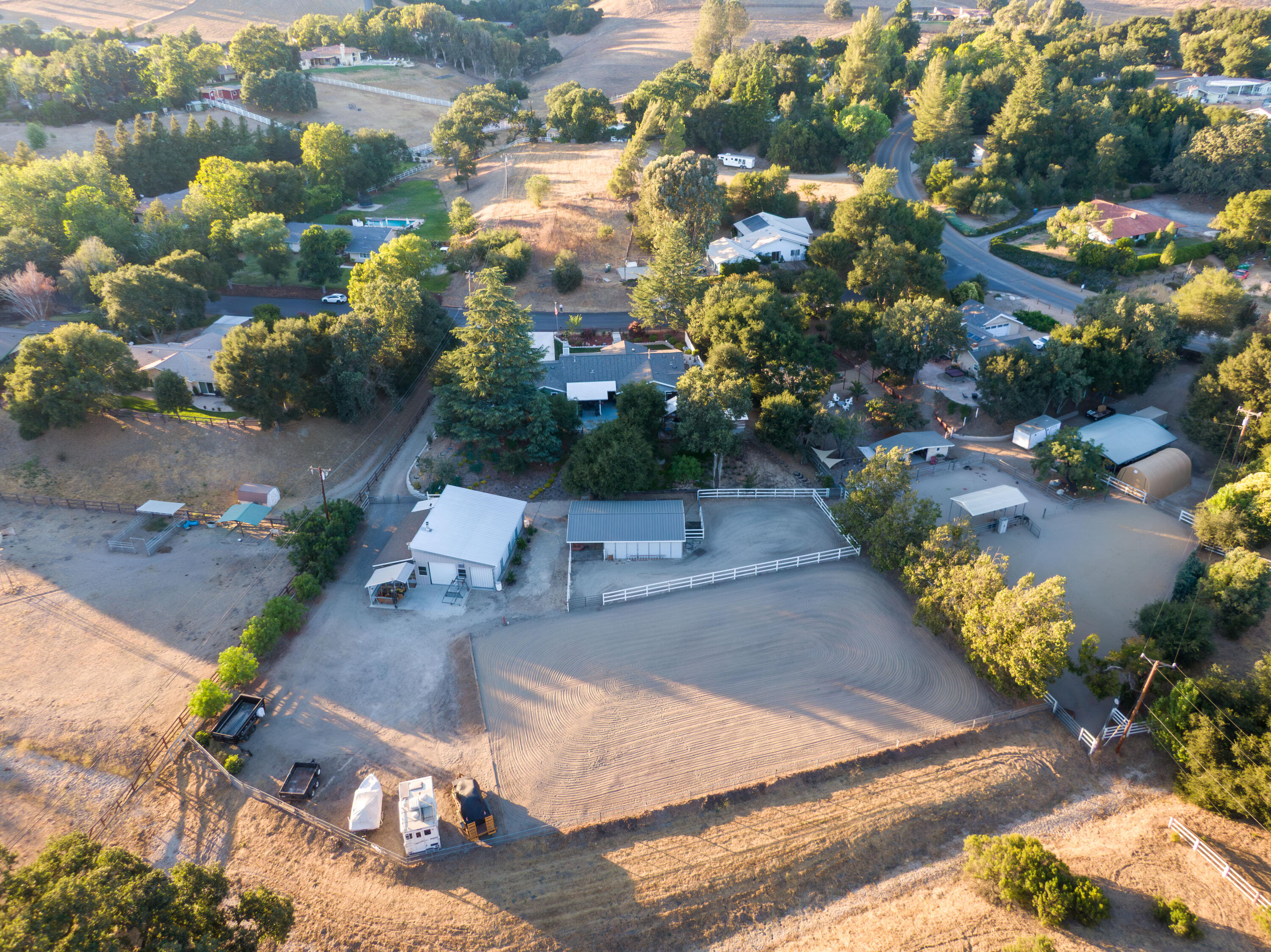 2550 Elk Grove Road Solvang, CA 93463 - Photo 73 of 74 an aerial view of a house with a yard