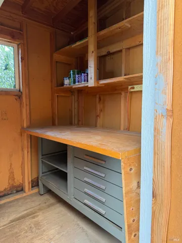 a view of storage and utility room