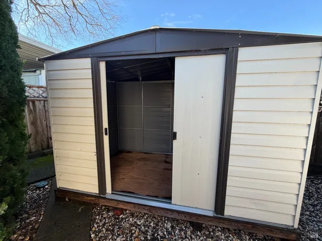 a view of front door