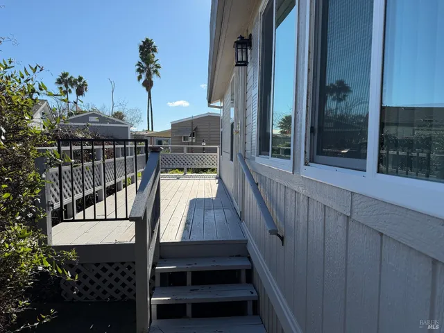 a view of balcony and deck