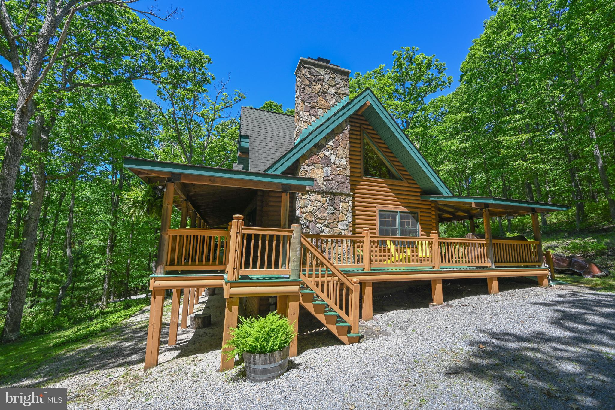 460 Bench Road Swanton, MD 21561 - Photo 58 of 110 Beautiful Stone & large logs. Low maintenance lot