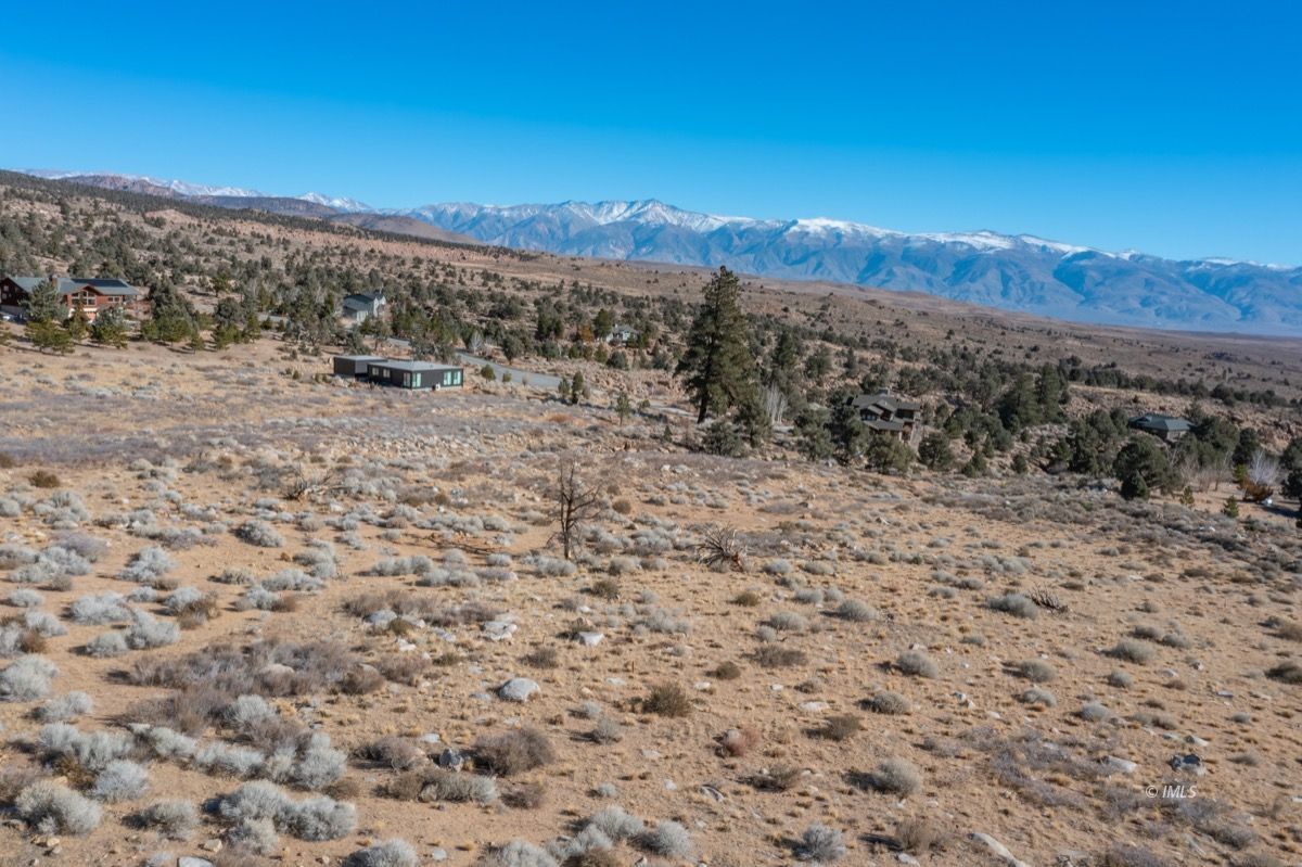 Rimrock Drive Bishop, CA 93514 - Photo 16 of 35 a view of a dry yard with mountains in the background