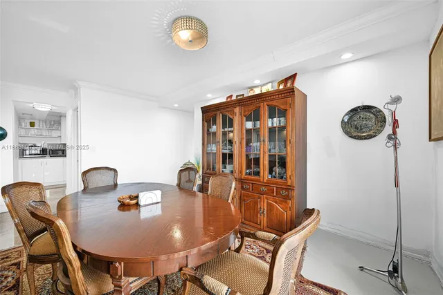 a view of a balcony with chair and table