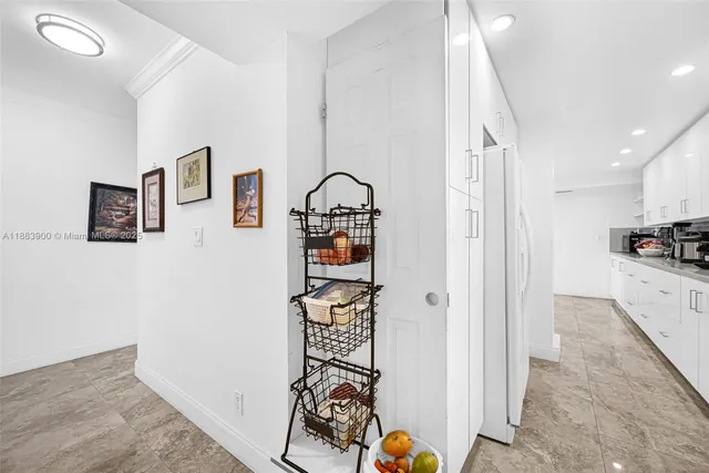 a view of hallway with stairs