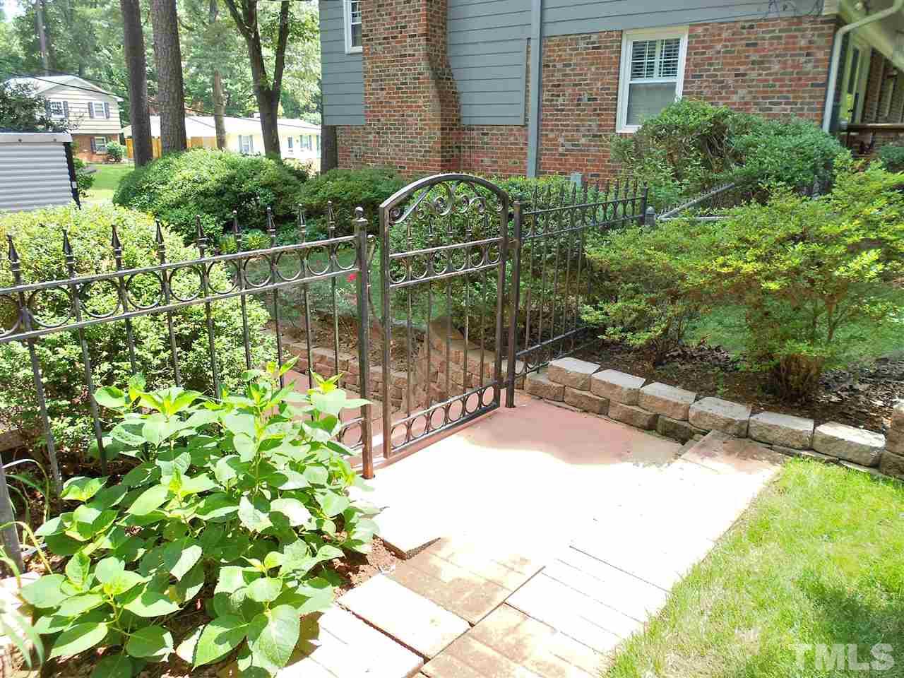 319 Glen Valley Road Raleigh, NC 27609 - Photo 25 of 25 ...like the wrought-iron fences with gates at the entrances to the back yard.