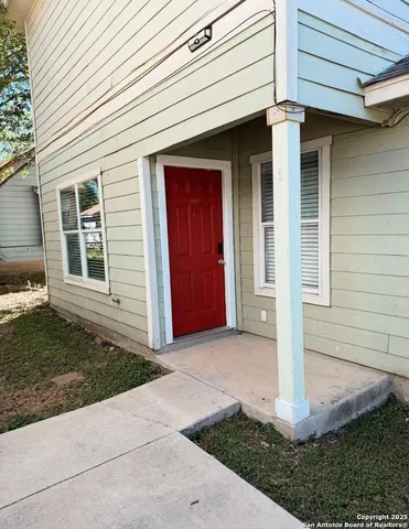 a front view of a house