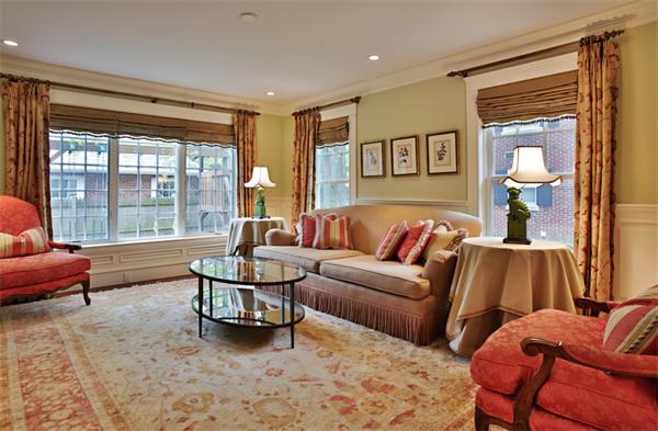 4 Nobscot Road Newton, MA 02459 - Photo 3 of 17 a living room with furniture and a large window