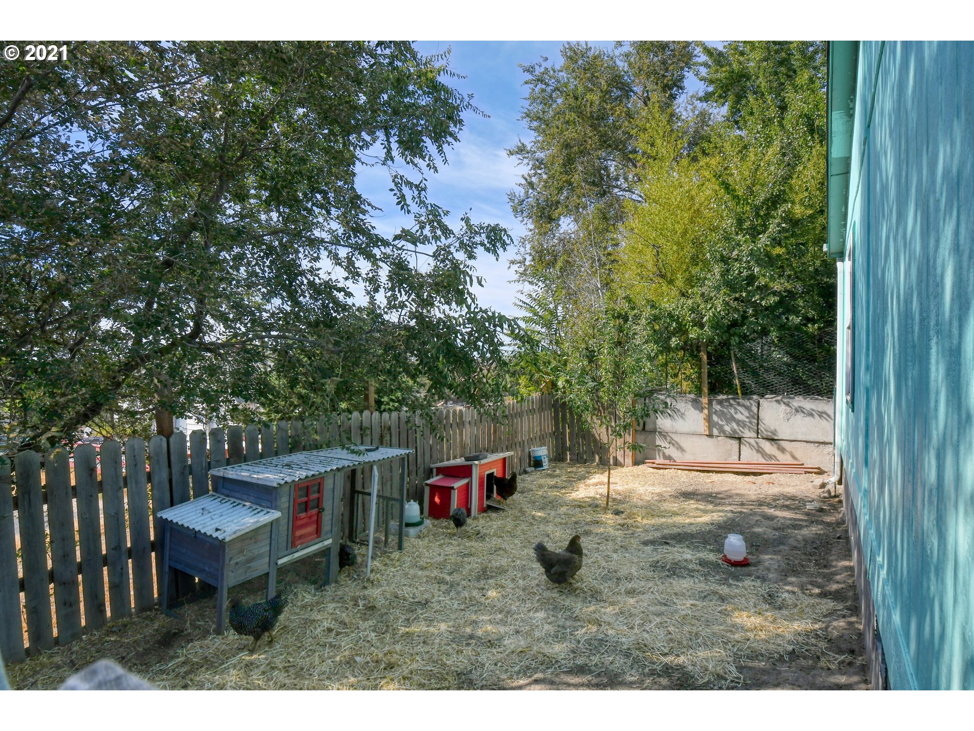 809 Southwest 12th Street Pendleton, OR 97801 - Photo 28 of 32 a backyard of a house with table and chairs