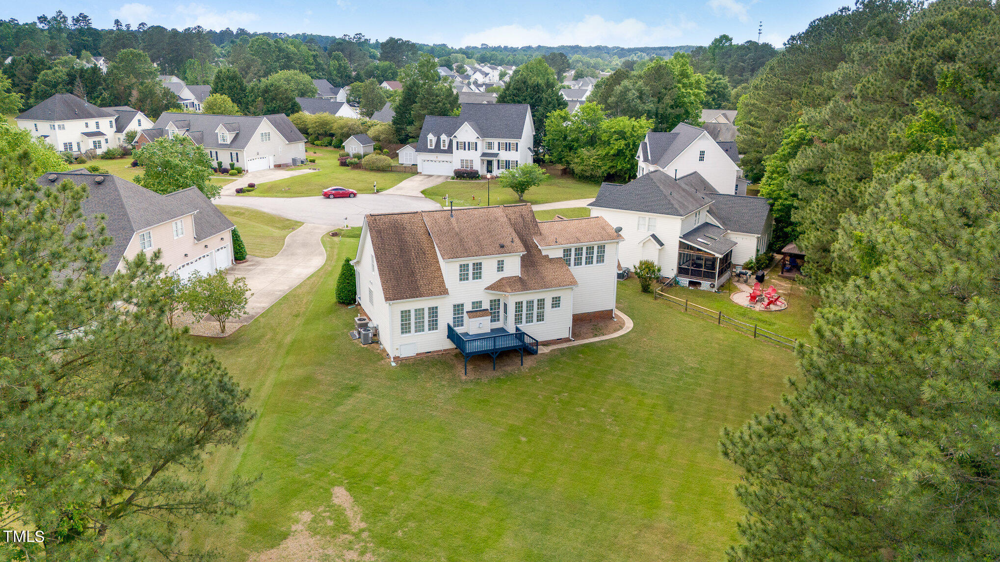 2809 Oak Bridge Drive Raleigh, NC 27610 - Photo 34 of 37 a view of a house with a big yard