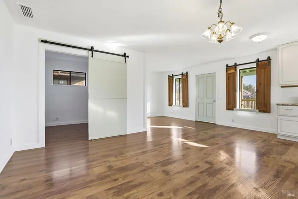 a view of an empty room