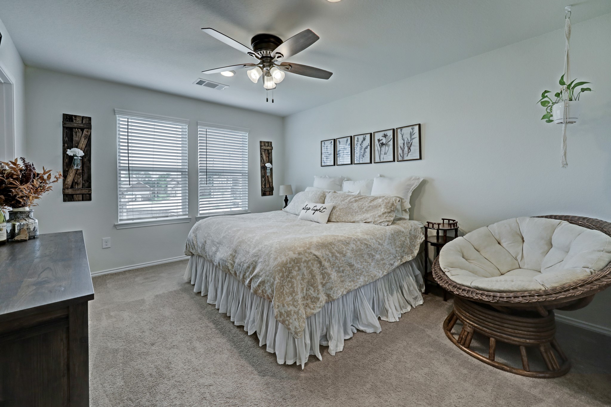 25735 Royal Catchfly Road Katy, TX 77493 - Photo 14 of 31 Additional view of the primary bedroom showcasing the large windows that allow in an abundance of natural light.