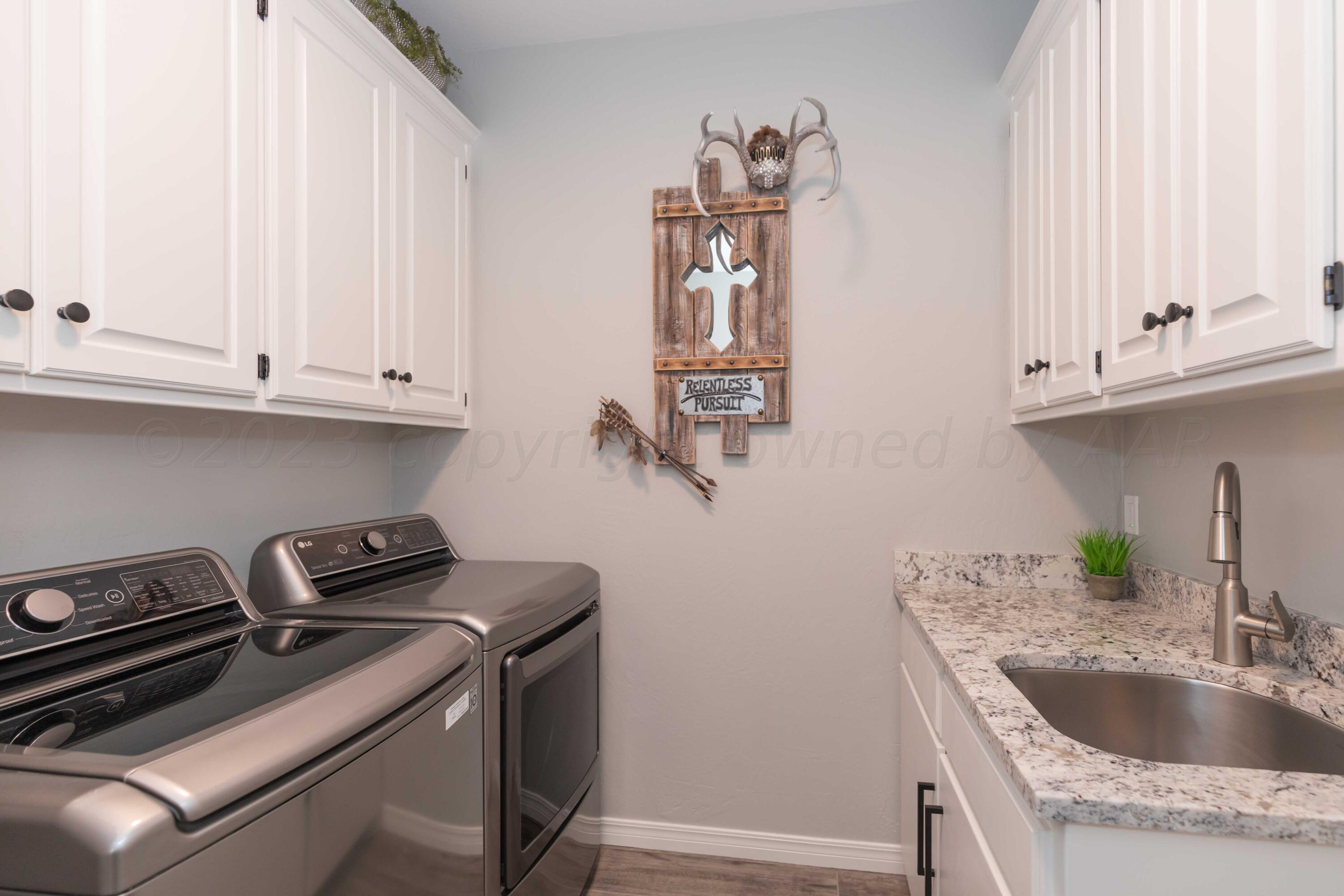 2308 Madera Place Amarillo, TX 79124 - Photo 23 of 61 a kitchen with a sink and cabinets