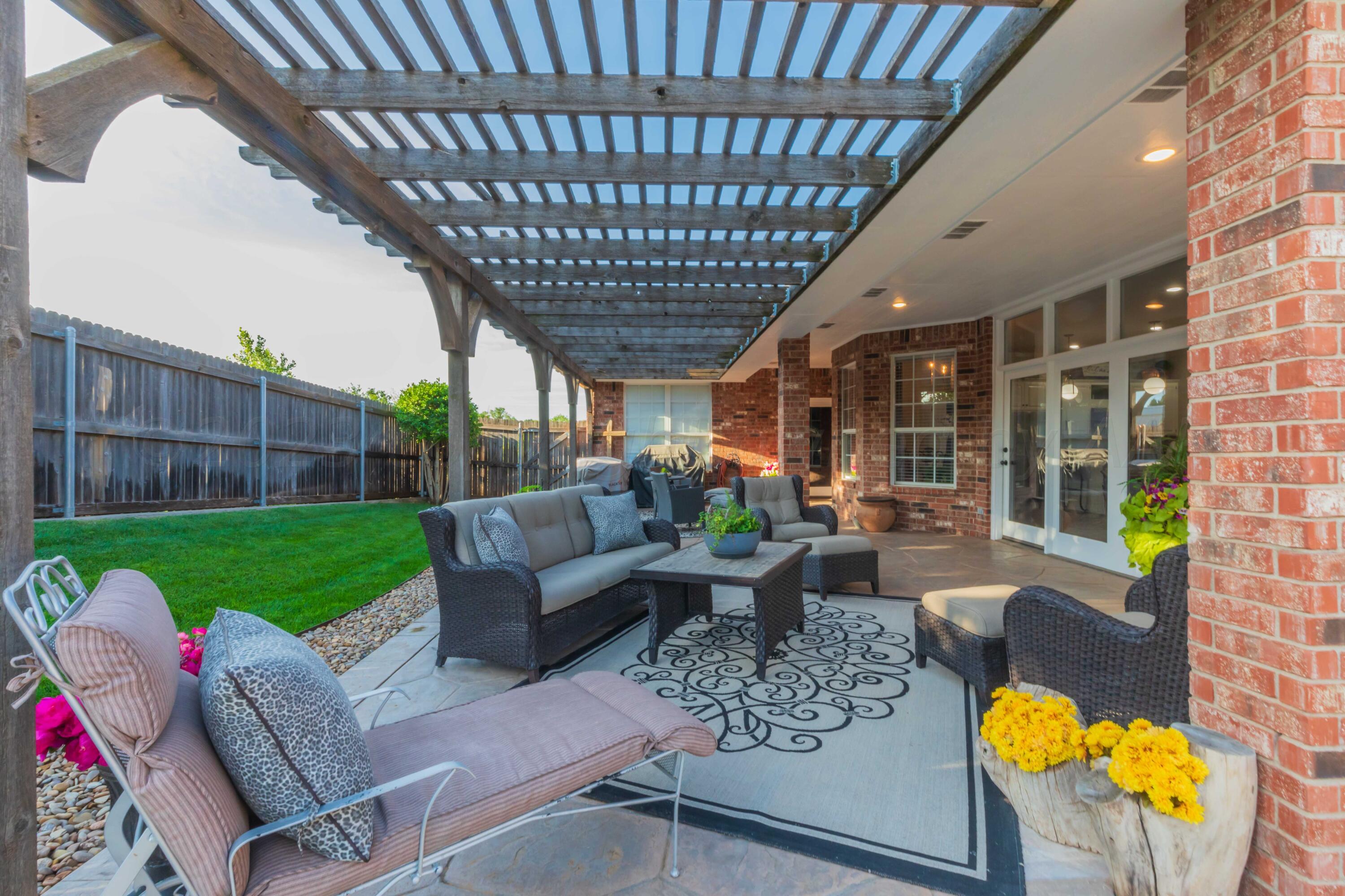 2308 Madera Place Amarillo, TX 79124 - Photo 59 of 61 a outdoor living space with furniture and garden view