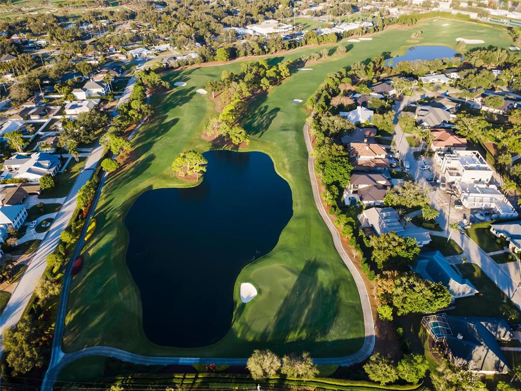 4 Hibiscus Road Belleair, FL 33756 - Photo 71 of 75 an aerial view of a residential houses with outdoor space and street view