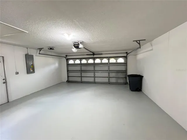 a view of a garage