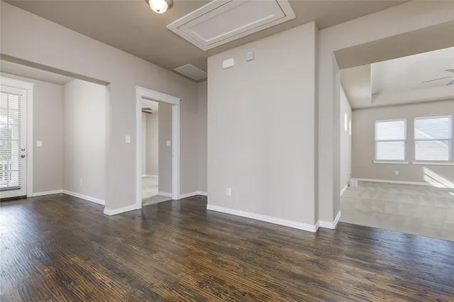 a view of an empty room