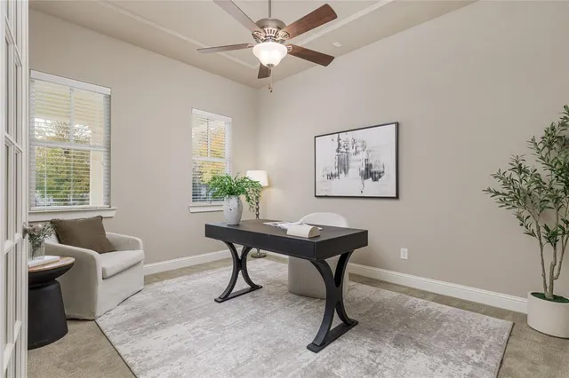 a view of an empty room