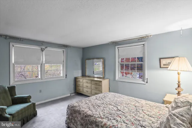 a bedroom with a bed furniture and a window