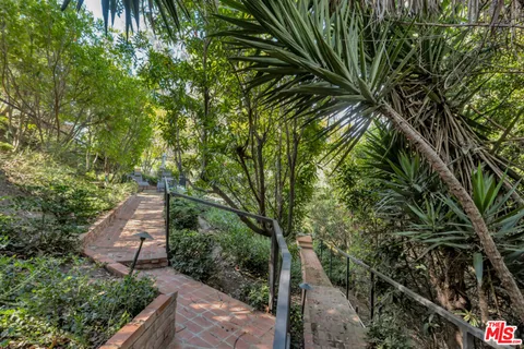 a view of a bench in a balcony