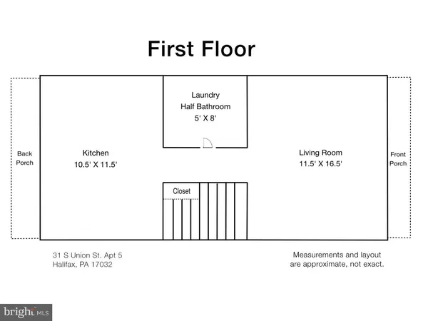$1,025 | 31 Union Street, Unit 5, Halifax, PA 17032