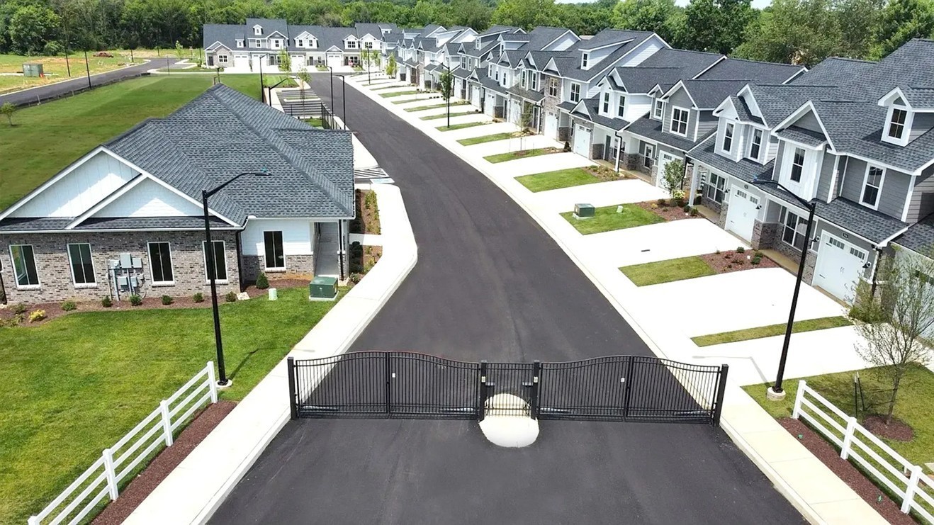 527 Rohan Drive Murfreesboro, TN 37129 - Photo 8 of 20 an aerial view of residential houses with outdoor space and swimming pool