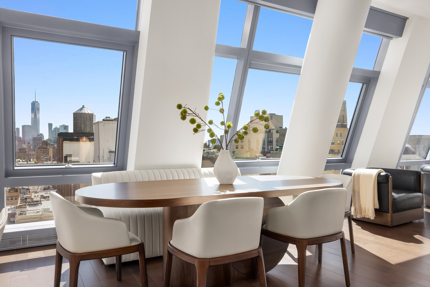 35 West 15th Street, Unit 13C Manhattan, NY 10011 - Photo 6 of 17 a dining room with furniture and window