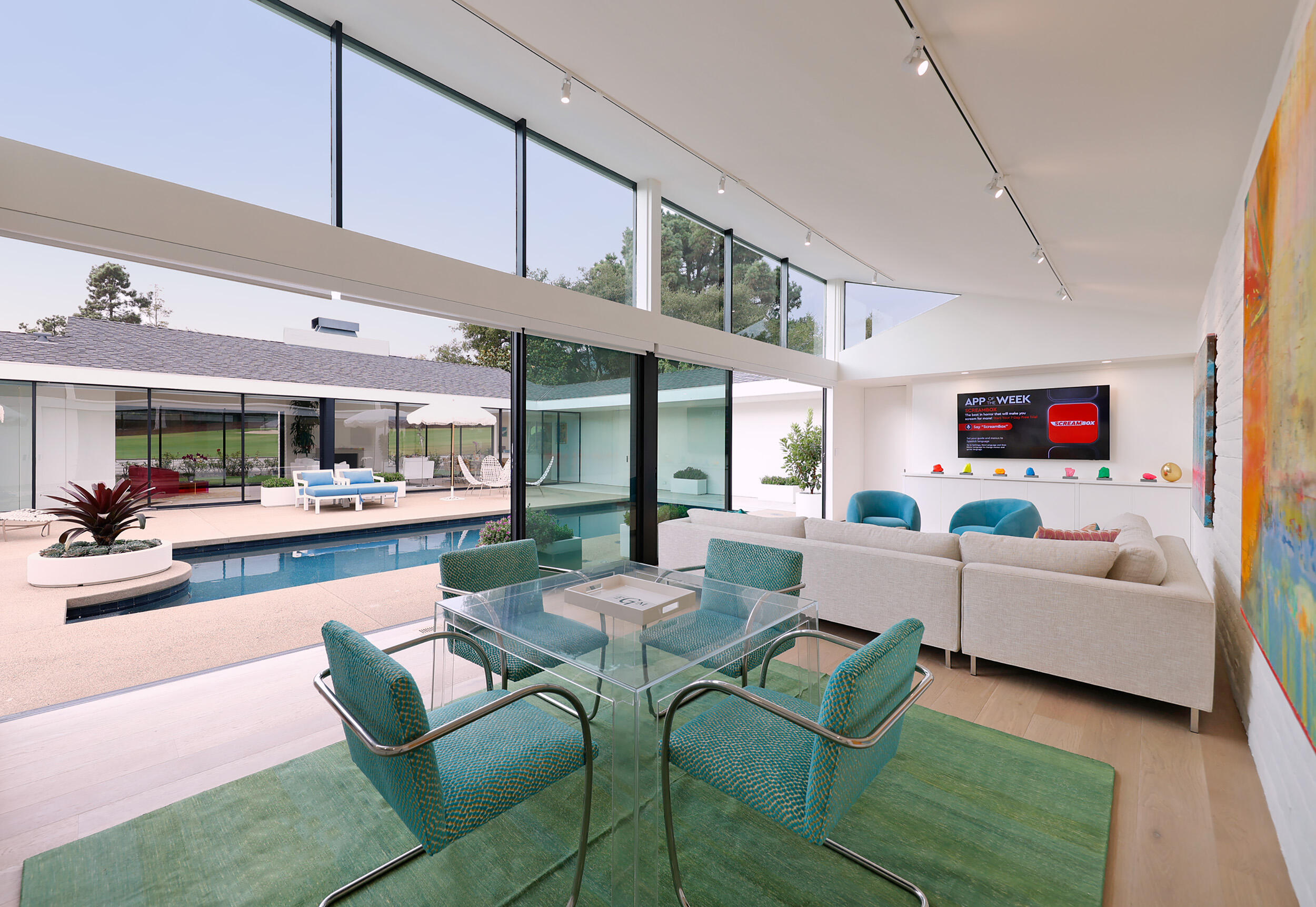 1988 Inverness Lane Montecito, CA 93108 - Photo 11 of 30 a living room with furniture and a flat screen tv